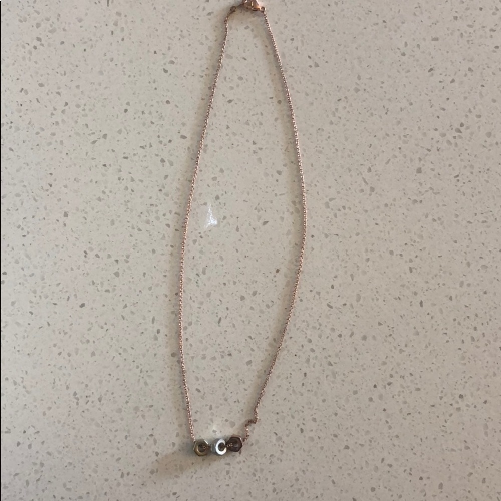 Delicate rose gold necklace